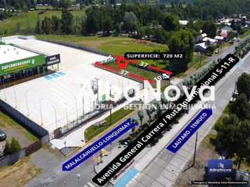 Terreno en venta en 720 m2 a cistado nuevo supermecado y strip (157678), Curacautín