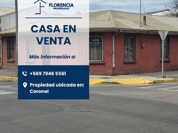 Casa en venta en Cochrane, Coronel - 4 dormitorios, 1 baño