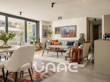 Departamento en arriendo mensual en Nuevo y moderno, con cocina integrada, piscina, gym, Providencia - 3 dormitorios, 3 baños