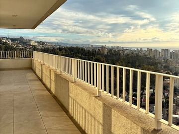 Departamento en arriendo mensual en Álvarez, Viña del Mar - 3 dormitorios, 4 baños