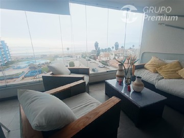 Departamento en arriendo mensual en Departamento de alto standard Condominio Club Océano, amoblado., Coquimbo - 2 dormitorios, 2 baños