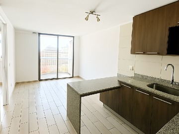 Departamento en arriendo mensual en Excelente ubicación pasos del metro (159692), Santiago - 1 dormitorio, 1 baño