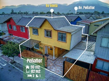 Casa en venta en Empresario Samuel Llanten 3717, Peñaflor, Región Metropolitana de Santiago 9750000, Chile, Peñaflor - 3 dormitorios, 1 baño