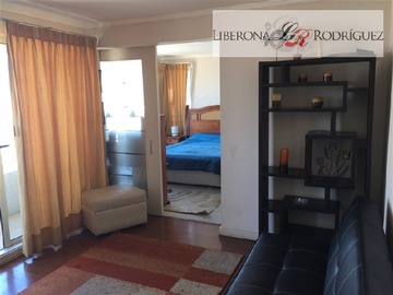 Departamento en arriendo mensual en Departamento en sector poniente de Viña, Viña del Mar - 1 dormitorio, 1 baño