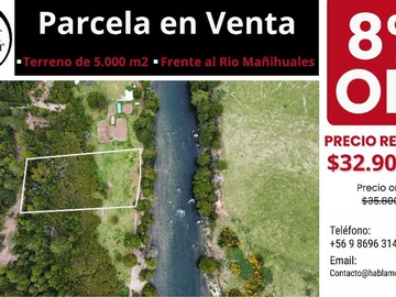 Terreno en venta en Parcela frente al Río Mañihuales - Mañihuales (172844), Aysén