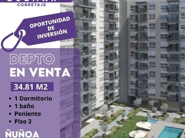 Departamento en venta en Ideal para inversión (170052), Ñuñoa - 1 dormitorio, 1 baño