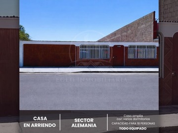 Casa en arriendo mensual en Población nueva alemania, Calama - 9 dormitorios, 9 baños