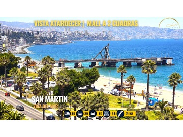 Departamento en venta en San Martín 1270, Viña del Mar - 3 dormitorios, 2 baños