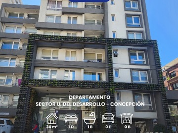 Departamento en arriendo mensual en Sector udd, Concepción - 1 dormitorio, 1 baño