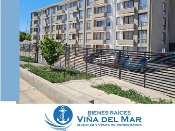 Departamento en venta en Palma Romano Norte, Limache - 3 dormitorios, 1 baño