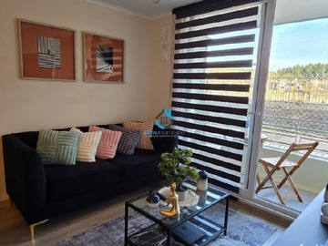 Departamento en arriendo mensual en Amoblado, Valparaíso - 2 dormitorios, 1 baño
