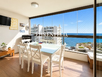 Departamento en venta en la cornisa, Concón - 3 dormitorios, 2 baños