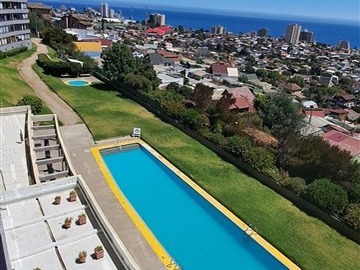 Departamento en arriendo mensual en Sol y mar 100- 300, Viña del Mar - 3 dormitorios, 2 baños