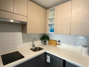 Departamento en arriendo mensual en Santa Isabel 360, Santiago, cerca del metro Santa Isabel, Santiago - 1 dormitorio, 1 baño