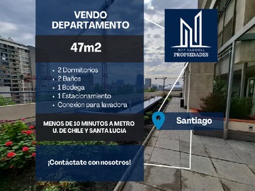 Departamento en venta en Vendo Departamento a Menos de 10 Minutos del Metro. - 2 dormitorios, 2 baños