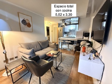 Departamento en arriendo mensual en MA - Santa Isabel 157, Metro Santa Isabel 2D 2B Est Bod 44/50m2, Santiago - 2 dormitorios, 2 baños