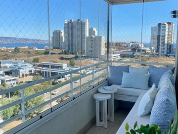 Departamento en arriendo mensual en Concon, Concón - 3 dormitorios, 2 baños