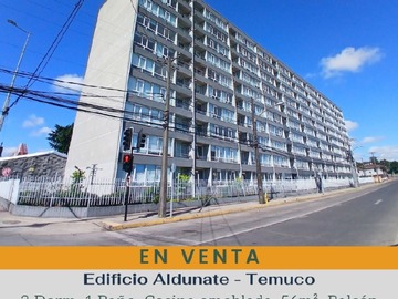 Departamento en venta en Puente treng treng kay kay//centro, Temuco - 3 dormitorios, 1 baño