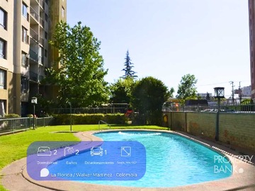 Departamento en venta en 2D+2B+Estac. en Walker Martínez / Colombia (169395), La Florida - 2 dormitorios, 2 baños