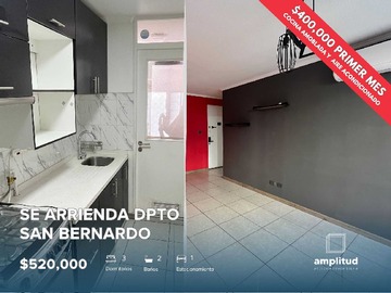 Arriendo Mensual / Departamento / San Bernardo