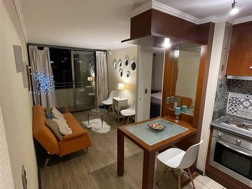 Departamento en arriendo mensual en Metro Parque Almagro, Santiago - 1 dormitorio, 1 baño