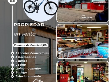 Local Comercial en venta en Conchali, Conchalí - 3 dormitorios, 2 baños