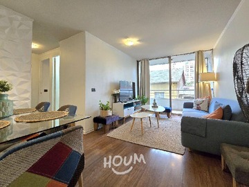 Departamento en arriendo mensual en Avenida Santa Isabel, Santiago - 3 dormitorios, 2 baños