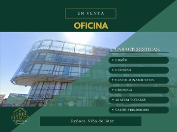 Oficina en venta en Vende g&d hidalgo propiedades..., Viña del Mar - 1 baño