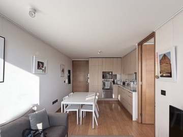 Departamento en arriendo mensual en Malaga 79, Las Condes - 1 dormitorio, 1 baño