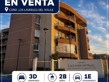 Departamento en venta en los laureles del maule, Talca - 3 dormitorios, 2 baños