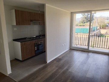 Departamento en venta en Las Acacias, Villa Alemana - 3 dormitorios, 1 baño