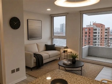 Departamento en arriendo mensual en Santos Dumont 190, Recoleta, Recoleta - 1 dormitorio, 1 baño