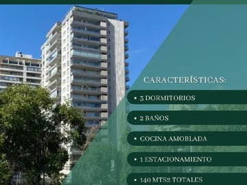 Departamento en arriendo mensual en Arrienda hidalgo propiedades, Viña del Mar - 3 dormitorios, 2 baños