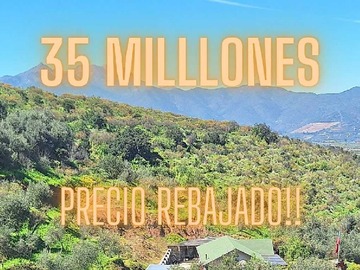 Terreno en venta en Terrenos con espectaculares vistas en Rauten (118383), Quillota