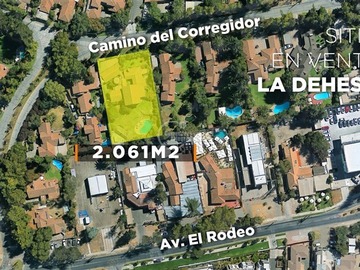 Terreno en venta en Avda. El Rodeo- Huinganal, Lo Barnechea - 5 dormitorios, 5 baños