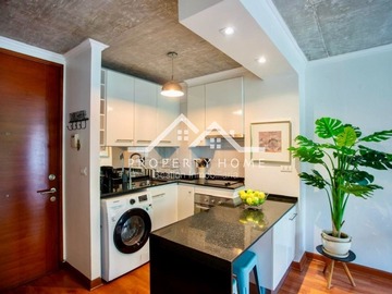 Departamento en arriendo mensual en Acogedor dpto. Amoblado en las condes a pasos del metro, Las Condes - 1 dormitorio, 1 baño