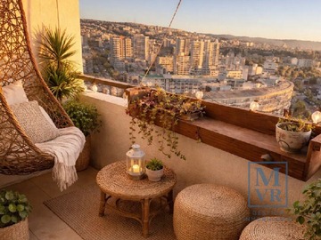 Departamento en arriendo mensual en 8 Norte 310, Viña del Mar - 2 dormitorios, 2 baños