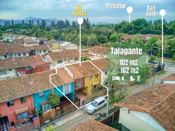 Casa en venta en san luis, Talagante - 4 dormitorios, 2 baños