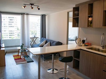 Departamento en arriendo mensual en Seminuevo 1 dorm 1 baño, 1 estacionamiento y 1 bodega, Ñuñoa - 1 dormitorio, 1 baño