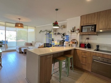 Departamento en arriendo mensual en Estrella solitaria metro villa frei amoblado e+b, Ñuñoa - 1 dormitorio, 1 baño