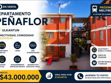 Departamento en venta en Alto los rosales, Peñaflor - 2 dormitorios, 1 baño