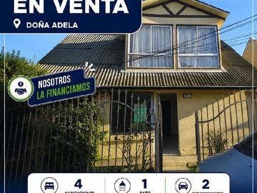 Casa en venta en Doña adela, Talca - 4 dormitorios, 1 baño