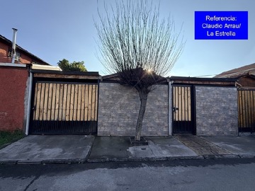 Casa en venta en MA - Casa 86/147m2 de 1 piso. Claudio Arrau, esquina La Estrella. Casa 4 dormitorios, 2 baños, cocina, comedor de diario, antejardín, patio traserp, con revestimiento en algunos muros y fachada, Pudahuel - 4 dormitorios, 2 baños