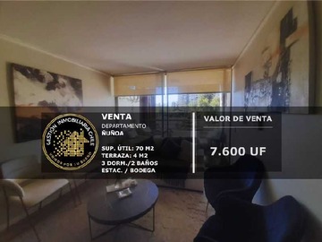 Departamento en venta en Distinguido Departamento 3d/2b/ Bx/ Bd Ñuñoa (147167), Ñuñoa - 3 dormitorios, 2 baños