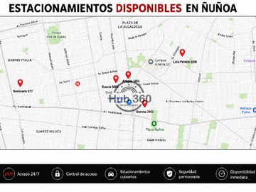 Estacionamiento en arriendo mensual en Arriendo de Estacionamientos en Ñuñoa