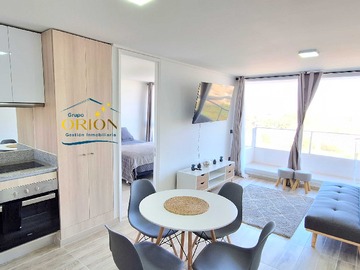 Departamento en arriendo mensual en Arriendo dpto. Amoblado año corrido (91227), La Serena - 1 dormitorio, 1 baño