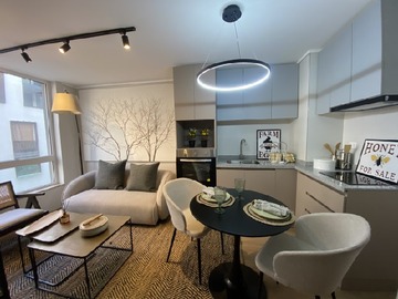 Departamento en arriendo mensual en Capitan wood / rondizzoni, Santiago - 1 dormitorio, 1 baño