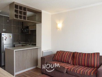 Departamento en arriendo mensual en San Francisco, Santiago - 2 dormitorios, 1 baño