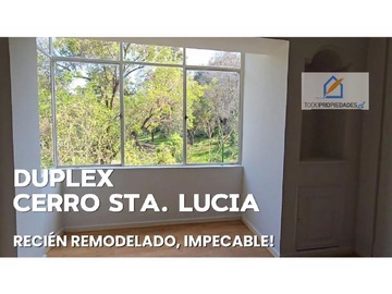 Departamento en venta en Dúplex Barrio Lastarria - Cerro santa Lucia, Santiago - 4 dormitorios, 3 baños