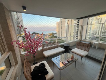 Departamento en arriendo mensual en Concón, Concón - 2 dormitorios, 2 baños